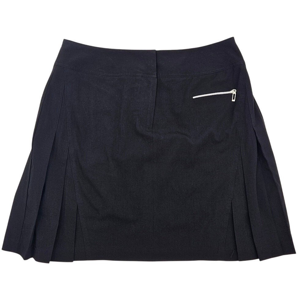 Bette‎ & Court Womens Black Pleated Golf Skort Size 10 Active Tennis Mini Skirt